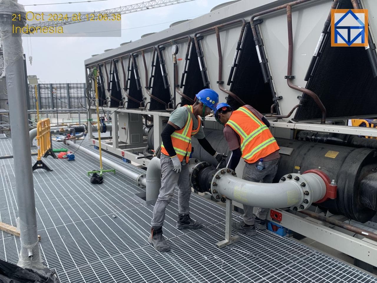 NTS engineers at work on large scale project